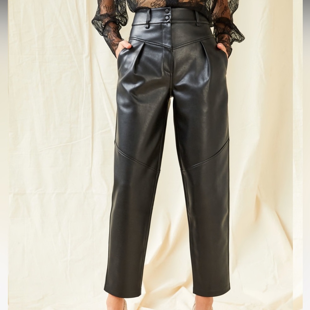 Le Fou Aritzia Feaux Leather Moonwalk Pant